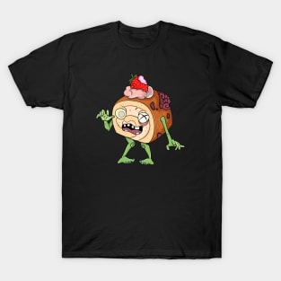 Funny Zombie Strawberry Cake T-Shirt